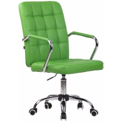 Kancelářská židle Terni, syntetická kůže, zelená