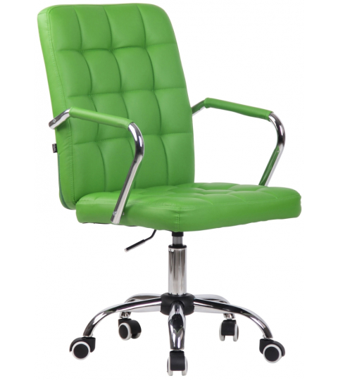 Kancelářská židle Terni, syntetická kůže, zelená