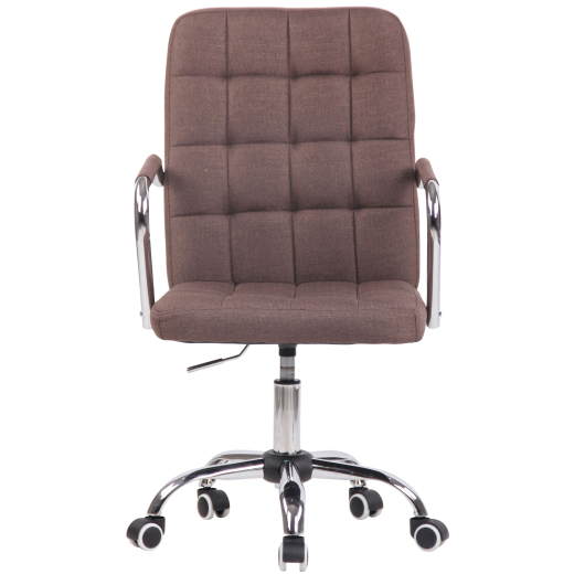 Kancelářská židle Terni, textil, hnědá - 1