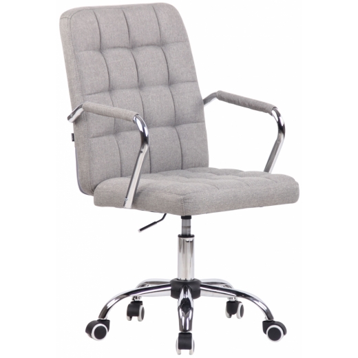 Kancelářská židle Terni, textil, šedá - 1