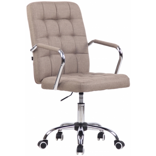 Kancelářská židle Terni, textil, taupe - 1