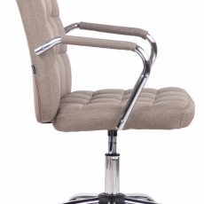 Kancelářská židle Terni, textil, taupe - 3