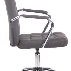 Kancelářská židle Terni, textil, tmavě šedá - 2