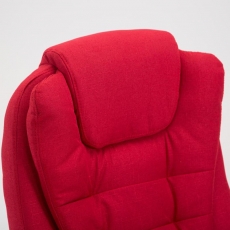 Kancelářská židle Thor, textil, červená - 4