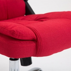 Kancelářská židle Thor, textil, červená - 6
