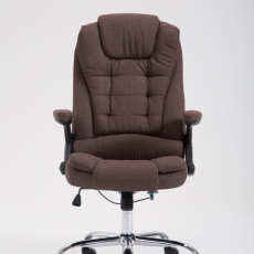 Kancelářská židle Thor, textil, hnědá - 1