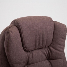 Kancelářská židle Thor, textil, hnědá - 4