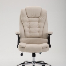 Kancelářská židle Thor, textil, krémová - 1