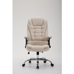 Kancelářská židle Thor, textil, krémová