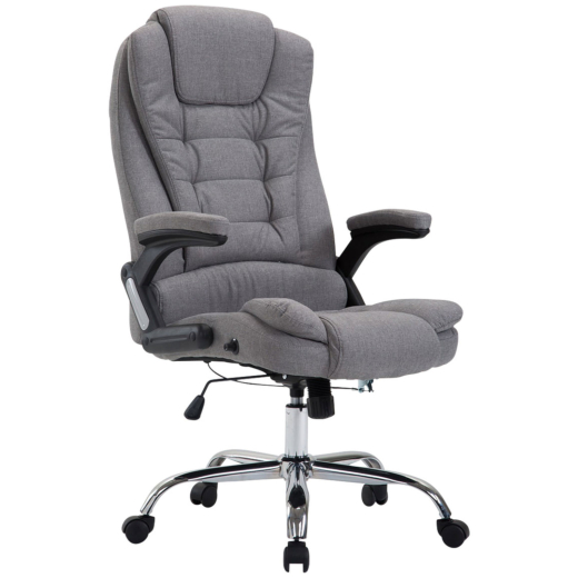 Kancelářská židle Thor, textil, šedá - 1