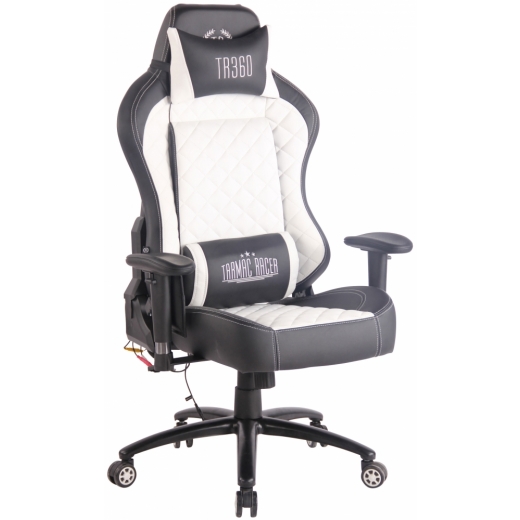 Kancelářská židle Tommy, černá / bílá - 1