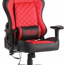 Kancelářská židle Tommy, černá / červená - 1