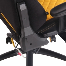 Kancelářská židle Tony, černá / žlutá - 7