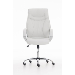 Kancelářská židle Torro, syntetická kůže, bílá