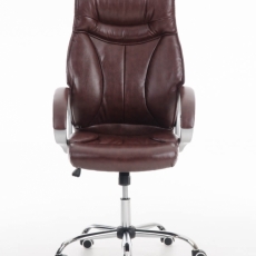 Kancelářská židle Torro, syntetická kůže, červenohnědá - 1