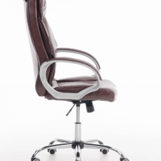 Kancelářská židle Torro, syntetická kůže, červenohnědá - 2