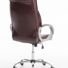 Kancelářská židle Torro, syntetická kůže, červenohnědá - 3
