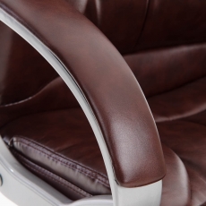 Kancelářská židle Torro, syntetická kůže, červenohnědá - 5