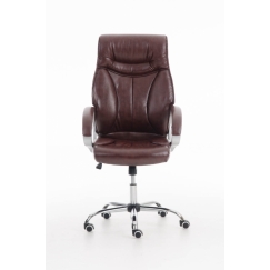 Kancelářská židle Torro, syntetická kůže, červenohnědá