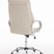 Kancelářská židle Torro, syntetická kůže, krémová - 3