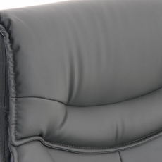 Kancelářská židle Torro, syntetická kůže, šedá - 4