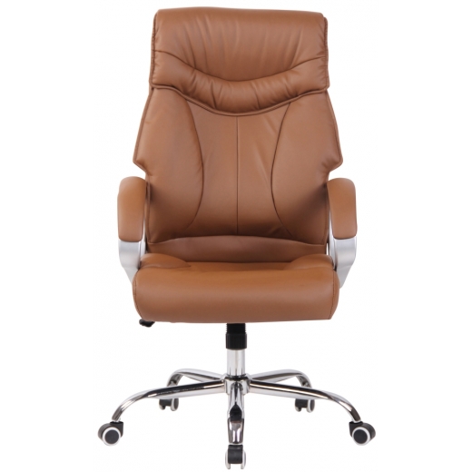 Kancelářská židle Torro, syntetická kůže, světle hnědá - 1