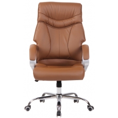 Kancelářská židle Torro, syntetická kůže, světle hnědá