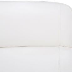 Kancelářská židle Varel, syntetická kůže, ořech / bílá - 4