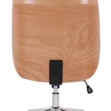 Kancelářská židle Varel, syntetická kůže, přírodní / krémová - 4