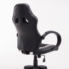 Kancelářská židle Velvet, černá / bílá - 4