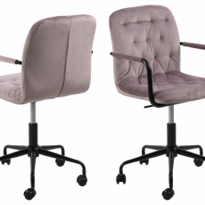 Kancelářská židle Wendy, tkanina, růžová - 1