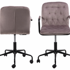 Kancelářská židle Wendy, tkanina, růžová - 2