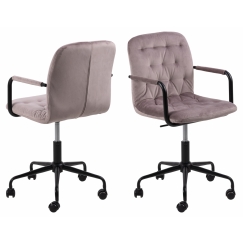 Kancelářská židle Wendy, tkanina, růžová
