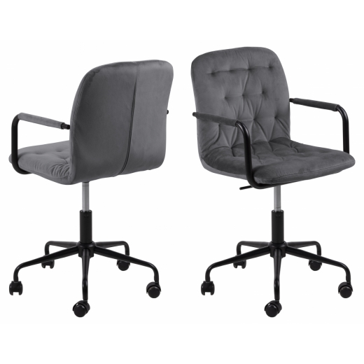 Kancelářská židle Wendy, tkanina, šedá - 1