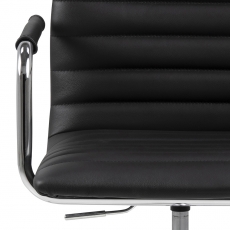 Kancelářská židle Winslow, kůže, černá - 5