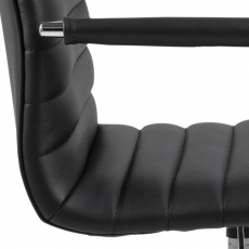 Kancelářská židle Winslow, kůže, černá - 8
