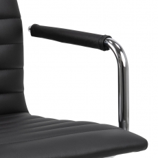 Kancelářská židle Winslow, kůže, černá - 9
