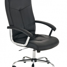 Kancelářská židle Winston, syntetická kůže, černá - 1