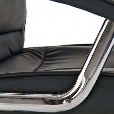 Kancelářská židle Winston, syntetická kůže, černá - 6