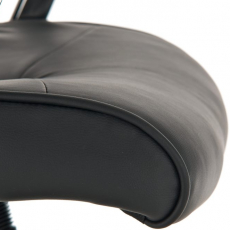 Kancelářská židle Winston, syntetická kůže, černá - 7