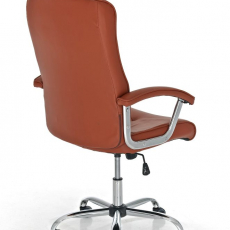 Kancelářská židle Winston, syntetická kůže, koňaková - 4