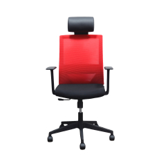 Kancelárske kreslo Berry HB, textil, červené - 3