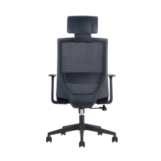 Kancelárske kreslo Berry HB, textil, čierne - 5