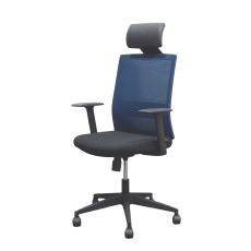 Kancelárske kreslo Berry HB, textil, tmavomodré - 1