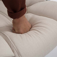 Kancelárske kreslo, BIG Xantos, textil, krémová - 8