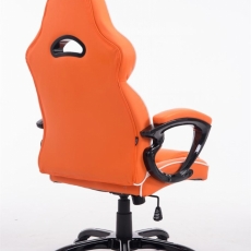 Kancelárske kreslo BIG XXX, syntetická koža, oranžová - 4