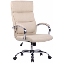 Kancelářské křeslo Bradford, textil, krémová