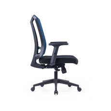 Kancelárske kreslo Brixxen, textil, modré - 3