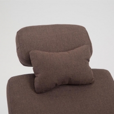 Kancelárske kreslo Byron, textil, hnedá - 6