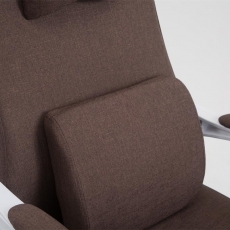 Kancelárske kreslo Byron, textil, hnedá - 7